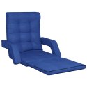 Składane krzesło podłogowe, funkcja spania, niebieskie, tkanina Lumarko!