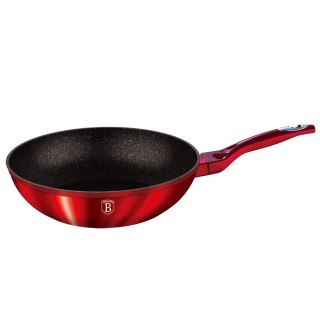 WOK GRANITOWY 28cm BERLINGER HAUS LINE BH-1267 BURGUNDY Lumarko!