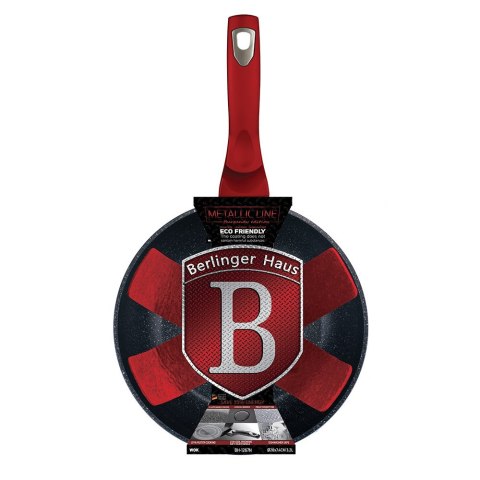 WOK GRANITOWY 28cm BERLINGER HAUS LINE BH-1267 BURGUNDY Lumarko!