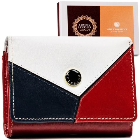 Klasyczny, mały portfel damski ze skóry naturalnej — Peterson Lumarko!