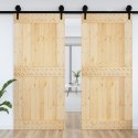 Drzwi, 100x210 cm, lite drewno sosnowe Lumarko!