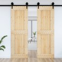 Drzwi, 70x210 cm, lite drewno sosnowe