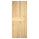 Drzwi, 95x210 cm, lite drewno sosnowe