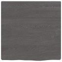 Półka, ciemnoszara, 40x40x2 cm, wykończone lite drewno dębowe