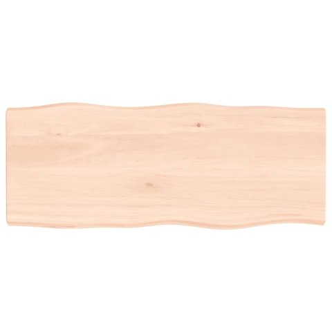 Blat biurka, 100x40x4 cm, surowe drewno dębowe Lumarko!