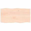 Blat biurka, 80x40x2 cm, surowe drewno dębowe