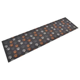 Dywanik kuchenny, wzór w odciski łapki, 45x150 cm, aksamitny Lumarko!