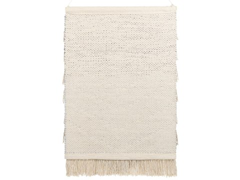 Dekoracja ścienna z frędzlami beżowa KOTRA