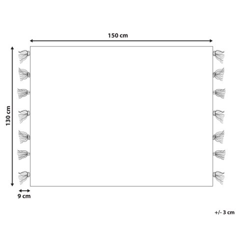 Koc 130 x 150 cm wielokolorowy SENBUK