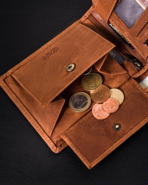 Portfel Męski Bez Zapięcia Ze Skóry Nubukowej Lumarko!