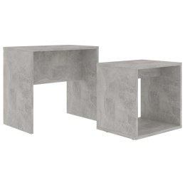 VidaXL Zestaw stolików kawowych, betonowa szarość, 48x30x45 cm