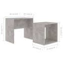 Zestaw stolików kawowych, betonowa szarość, 48x30x45 cm Lumarko!