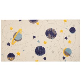 Dywan dziecięcy bawełniany motyw galaktyki 80 x 150 cm wielokolorowy LANGSA Lumarko!