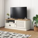 Szafka pod TV VIGO, biała, 106x40x40 cm, lite drewno sosnowe Lumarko!