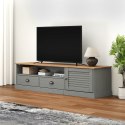 Szafka pod TV VIGO, szara, 156x40x40 cm, lite drewno sosnowe Lumarko!