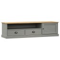 Szafka pod TV VIGO, szara, 156x40x40 cm, lite drewno sosnowe Lumarko!