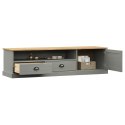 Szafka pod TV VIGO, szara, 156x40x40 cm, lite drewno sosnowe Lumarko!