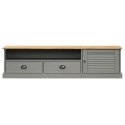 Szafka pod TV VIGO, szara, 156x40x40 cm, lite drewno sosnowe Lumarko!
