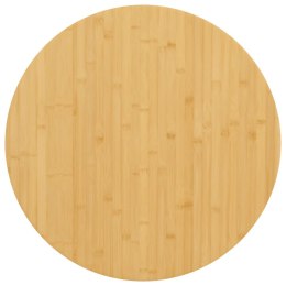 VidaXL Blat do stołu, Ø60x4 cm, bambusowy