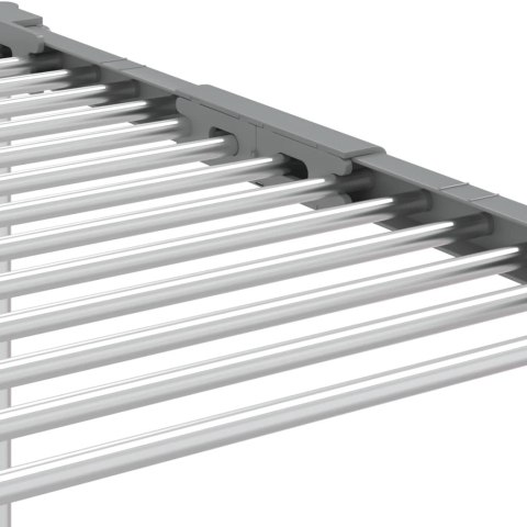 VidaXL Suszarka na pranie, 83x(50-55)x(40-85) cm, aluminium XXX