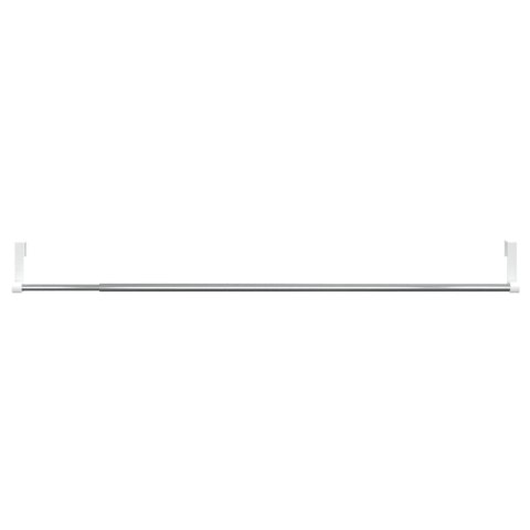 Karnisze, 2 szt., biało-srebrne, 60-105 cm, aluminium Lumarko!