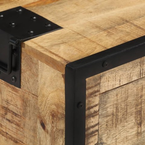 VidaXL Komoda, 100x31x60 cm, lite, surowe drewno mango