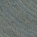 VidaXL Ręcznie wykonany dywan z juty, okrągły, 120 cm, oliwkowozielony