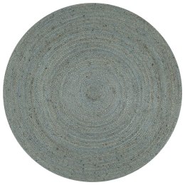 Ręcznie wykonany dywan z juty, okrągły, 150 cm, oliwkowozielony Lumarko!