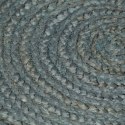 VidaXL Ręcznie wykonany dywan z juty, okrągły, 150 cm, oliwkowozielony