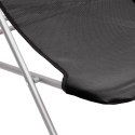 Składane krzesła plażowe, 2 szt., czarne, Textilene i stal Lumarko!