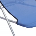 Składane krzesła plażowe, 2 szt., niebieskie, Textilene i stal Lumarko!