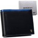 Portfel męski skórzany N992-RVT Black+Navy Lumarko!