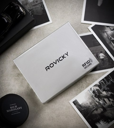 Portfel męski skórzany N992-RVT Black+Navy Lumarko!