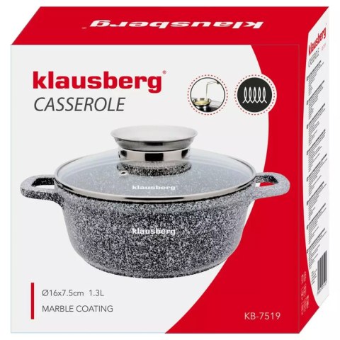 GARNEK MARMURKOWY 1,3L 16cm KLAUSBERG KB-7519 Lumarko!