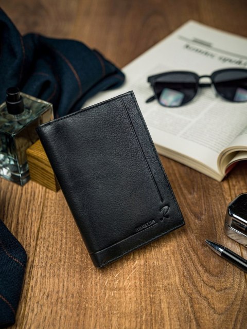 Skórzany Portfel Męski Bez Zapięcia Lumarko!