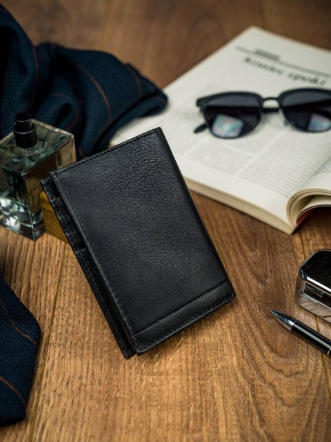 Skórzany Portfel Męski Bez Zapięcia Lumarko!