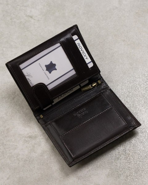 Skórzany portfel męski na dowód rejestracyjny — Rovicky Lumarko!