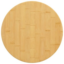 VidaXL Blat do stołu, Ø40x2,5 cm, bambusowy