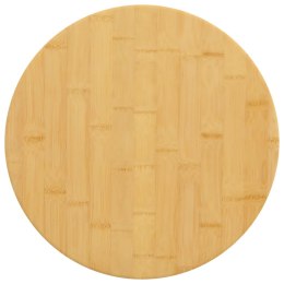 VidaXL Blat do stołu, Ø40x4 cm, bambusowy