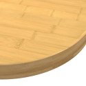 VidaXL Blat do stołu, Ø50x4 cm, bambusowy