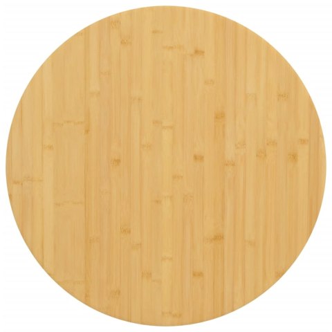 VidaXL Blat do stołu, Ø60x1,5 cm, bambusowy