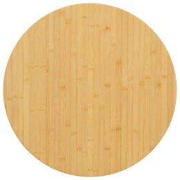 VidaXL Blat do stołu, Ø70x4 cm, bambusowy
