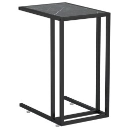 Komputerowy stolik boczny, czarny marmur, 50x35x65 cm Lumarko!