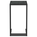 VidaXL Komputerowy stolik boczny, czarny marmur, 50x35x65 cm