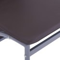 VidaXL Krzesła stołowe, 4 szt., brązowe, obite sztuczną skórą