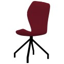 Krzesła stołowe, 4 szt., czerwone, obite sztuczną skórą Lumarko!