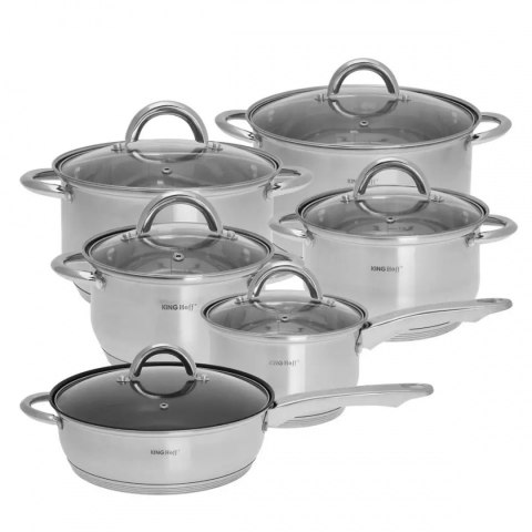 12 ELEMENTOWY ZESTAW GARNKÓW KINGHOFF KH-4450 Lumarko!