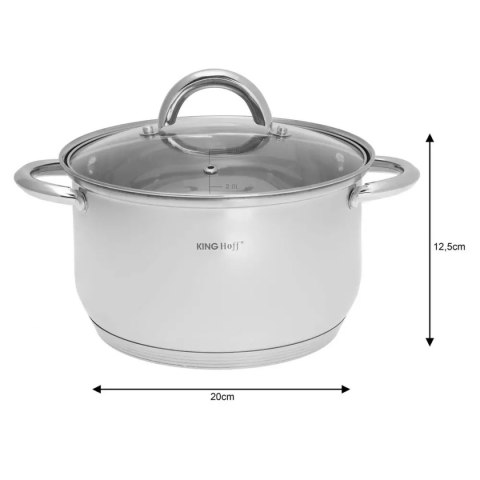 8 ELEMENTOWY ZESTAW GARNKÓW KINGHOFF KH-4448 Lumarko!