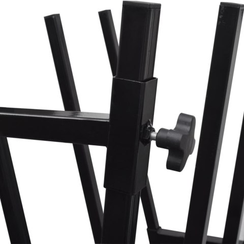 Czarny malowany proszkowo kozioł do cięcia drewna Lumarko!