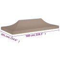 VidaXL Dach do namiotu imprezowego, 6 x 3 m, taupe, 270 g/m²